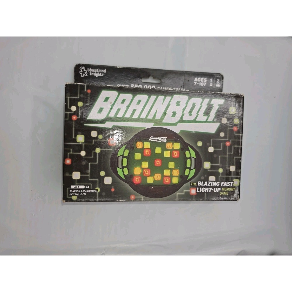 NEW Educational Insights BrainBolt Handheld Electronic Memory Game Sealed
